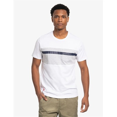 COLOR BLOCK JERSEY T-SHIRT WITH POCKET