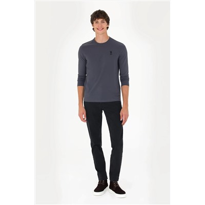 Erkek Antrasit Basic Sweatshirt