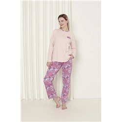 AHENGİM Woman Kadın Pijama Takımı Uzun Kol Süprem Pamuklu Mevsimlik W20262242 1-2-10001187