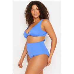 Trendyol Curve Mavi Yüksek Bel Bikini Altı TBBSS23CR00002