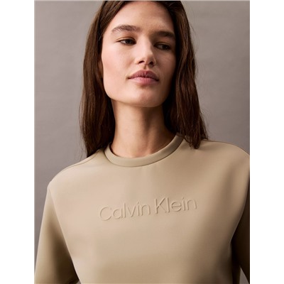 Spacer Cropped Crewneck Sweatshirt