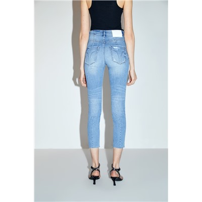 Vaquero slim 7/8 Azul claro