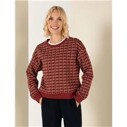 Bordo Crop Top Sweatshirt