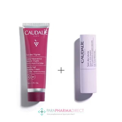 Caudalie Thé des Vignes - Coffret "Duo Crème mains + Soin Lèvres"
