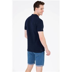 Erkek Koyu Lacivert Basic Polo Yaka Tişört