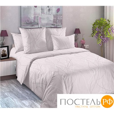 НН57СП660881 Абстракция 1 беж ПЕРКАЛЬ 220 см наб. чехлов стеган. 2 шт. 50*70 Перкаль Королевское искушение