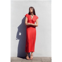 SATIN MIDI DRESS
