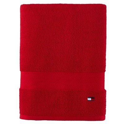 TOMMY HILFIGER Modern American Solid Cotton Bath Towel, 30" x 54"