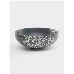 Салатник, 15,5х6 см, 500 мл, фарфор P, черный, в белую крапинку, Caviar Galaxy