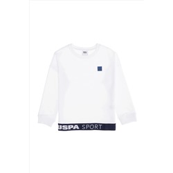 Erkek Çocuk Beyaz Sweatshirt