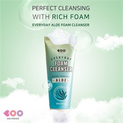 Aloe Everyday Foam Cleanser, Успокаивающая пенка с экстрактом алоэ