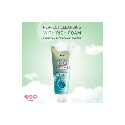 Aloe Everyday Foam Cleanser, Успокаивающая пенка с экстрактом алоэ