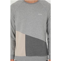 Erkek Gri Melanj Sweatshirt
