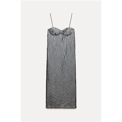 ZW COLLECTION TEXTURED CORSETRY-INSPIRED DRESS