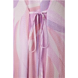 Vestido midi viscosa print geométrico