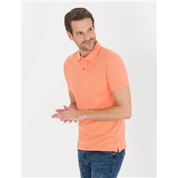 Pembe Slim Fit Polo Yaka Basic Tişört