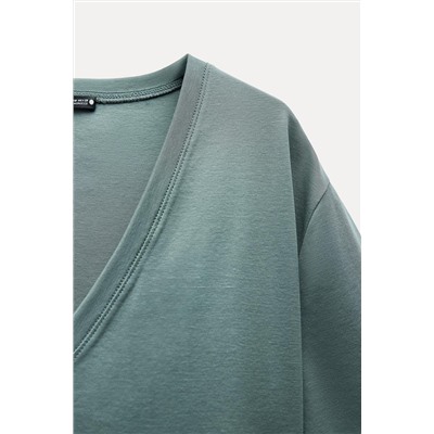 MINIMALIST MERCERISED THREAD T-SHIRT