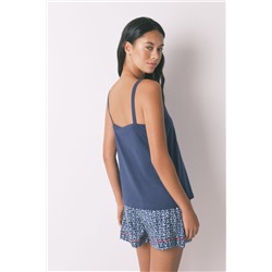 Pijama corto 100% algodón Moomin azul