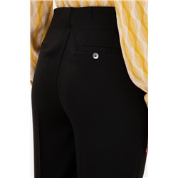 Kadın Siyah Carrot High Waist Fit Kanvas Pantolon