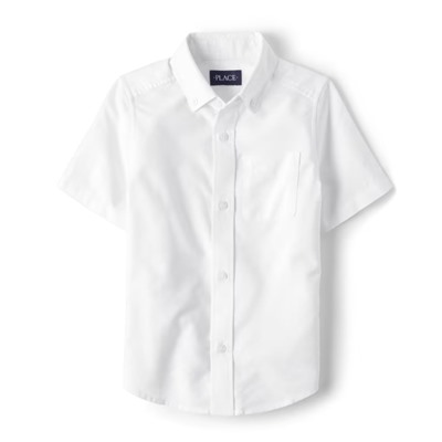 The Children’s Place  Boys Uniform Oxford Button Down Shirt - White