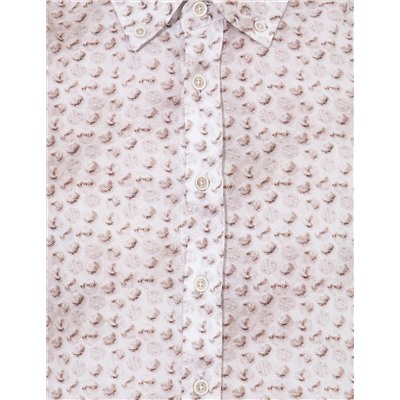 Bej Slim Fit Uzun Kollu Gömlek