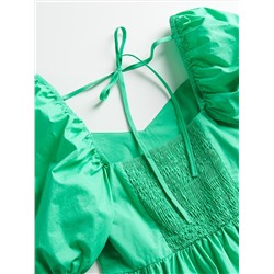 Baumwollkleid mit Rüschen