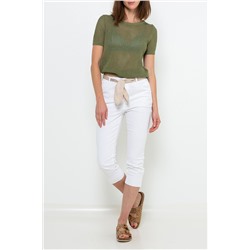 Pantalón recto Blanco