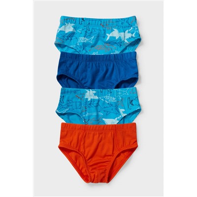 Multipack 4er - Slip - Bio-Baumwolle