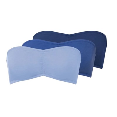 ESMARA® Bandeau Damen, 3 Stück, mit Baumwolle