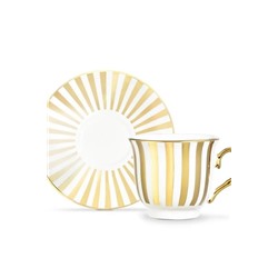 Blanche 4'lü Kahve Fincan Takımı - Renkli - 90 ml