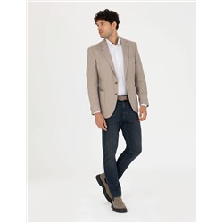 Açık Kahverengi Ekstra Slim Fit Spor Ceket