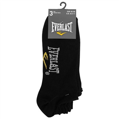 Everlast Sneakersocken 3 Paar schwarz 179059