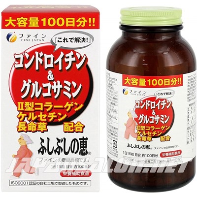 FINE Chondroitin Glucosamine Файн Хондроитин и глюкозамин на 100 дней