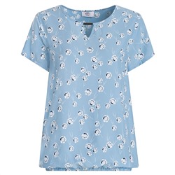 Damen Bluse mit elastischem Saumbündchen