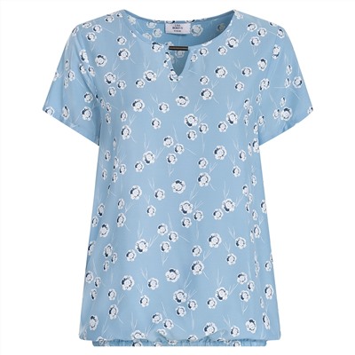 Damen Bluse mit elastischem Saumbündchen