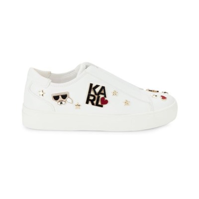 Karl Lagerfeld Paris Caitie Logo Graphic Slip On Sneakers