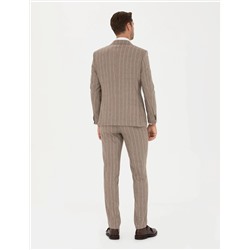 Bej Ex. Slim Fit Takım Elbise