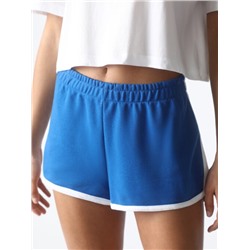 BASIC PLUSH SHORTS WITH PIPING