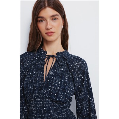 Vestido midi goma cintura