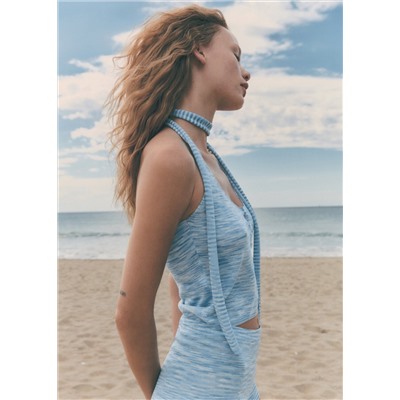Top halter botones