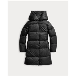 GIRLS 7-16 Quilted Down Long Coat