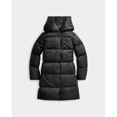 GIRLS 7-16 Quilted Down Long Coat