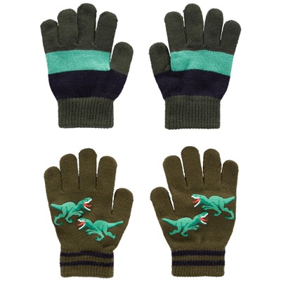 2-Pack Dinosaur Gripper Gloves