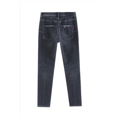 Vaquero skinny fit push-up Negro