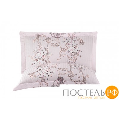 Постельное белье Карвен Stripe Satin с цветным принтом 1.5 спальное N249 -SB008(4пр.)