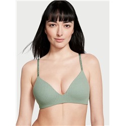 THE T-SHIRT Lightly Lined Pointelle Wireless Bra