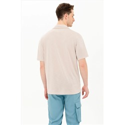 Erkek Taş Comfort Polo Yaka Tişört