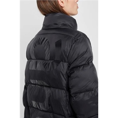 Chaqueta larga acolchada capucha