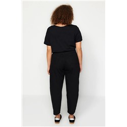 Siyah Yüksek Bel Mom Fit Jeans TBBSS23CJ00038