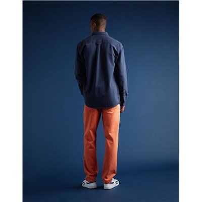 Denim Trousers, Men, Orange